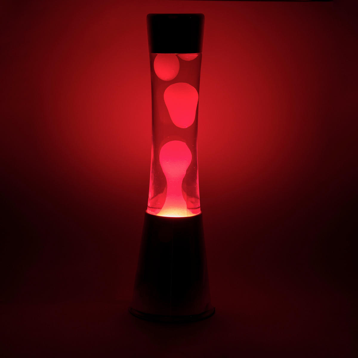 LAVALEUCHTE - Hellrot/Violett, Basics, Glas/Metall (11.2/11.2/40cm)