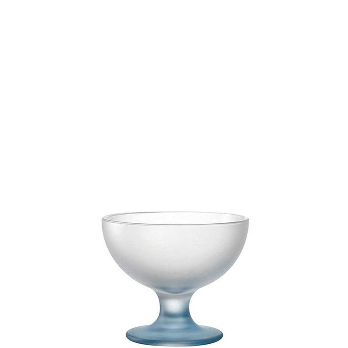 EISSCHALE  - Transparent/Hellblau, Design, Glas (12,00/10,00/12,00cm) - Leonardo