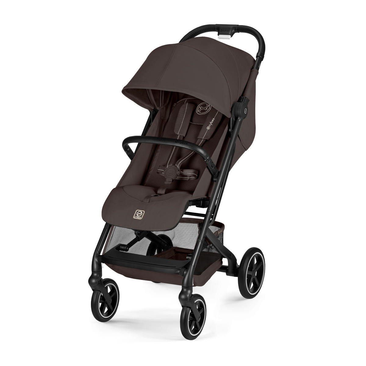 BUGGY BEEZY BLK  - Dunkelbraun/Schwarz, Basics, Kunststoff/Textil (82/45,5/107cm) - cybex GOLD