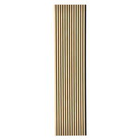 AKUSTIKPANEEL Esche furniert 57.25/1.9/240 cm  - Eschefarben, KONVENTIONELL, Holzwerkstoff/Textil (57.25/1.9/240cm)