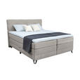 BOXSPRINGBETT 160/200 cm  in Grau  - Schwarz/Grau, KONVENTIONELL, Textil/Metall (160/200cm) - Carryhome
