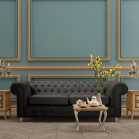 3-SITZER-SOFA Mikrofaser Anthrazit  - Anthrazit/Braun, Design, Holz/Textil (218/75/91cm) - P & B