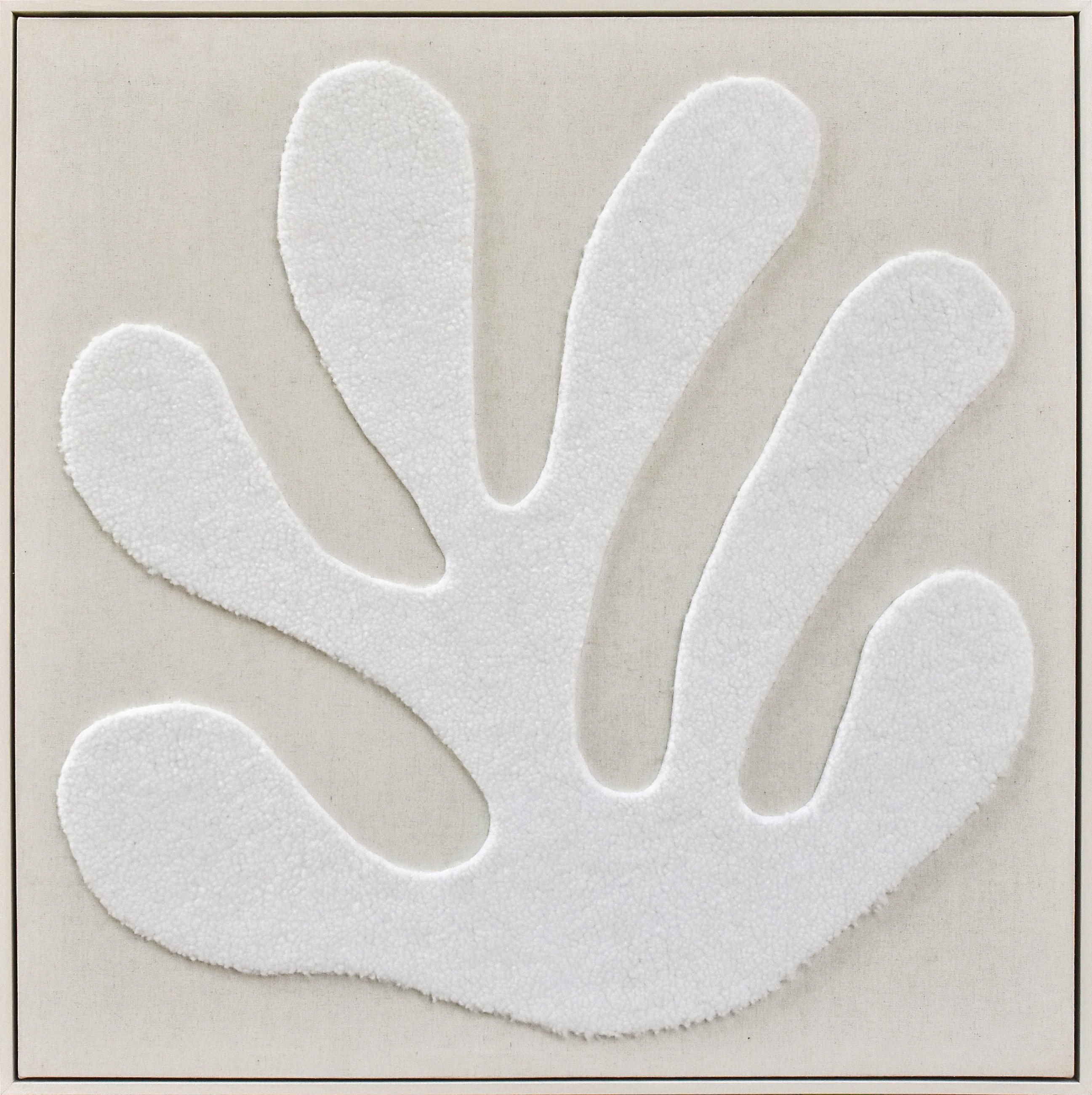 BILD Abstraktes 80/80 cm  - Beige/Weiß, Trend, Holzwerkstoff/Kunststoff (80/80cm) - Monee