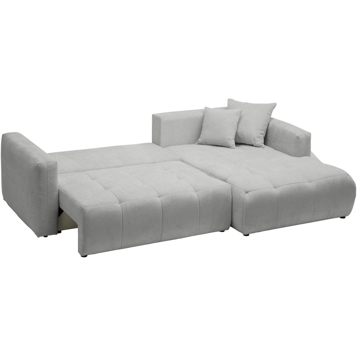 SAROKKANAPÉ textil szürke  - fekete/szürke, Modern, műanyag/textil (276/172cm) - Hom`in