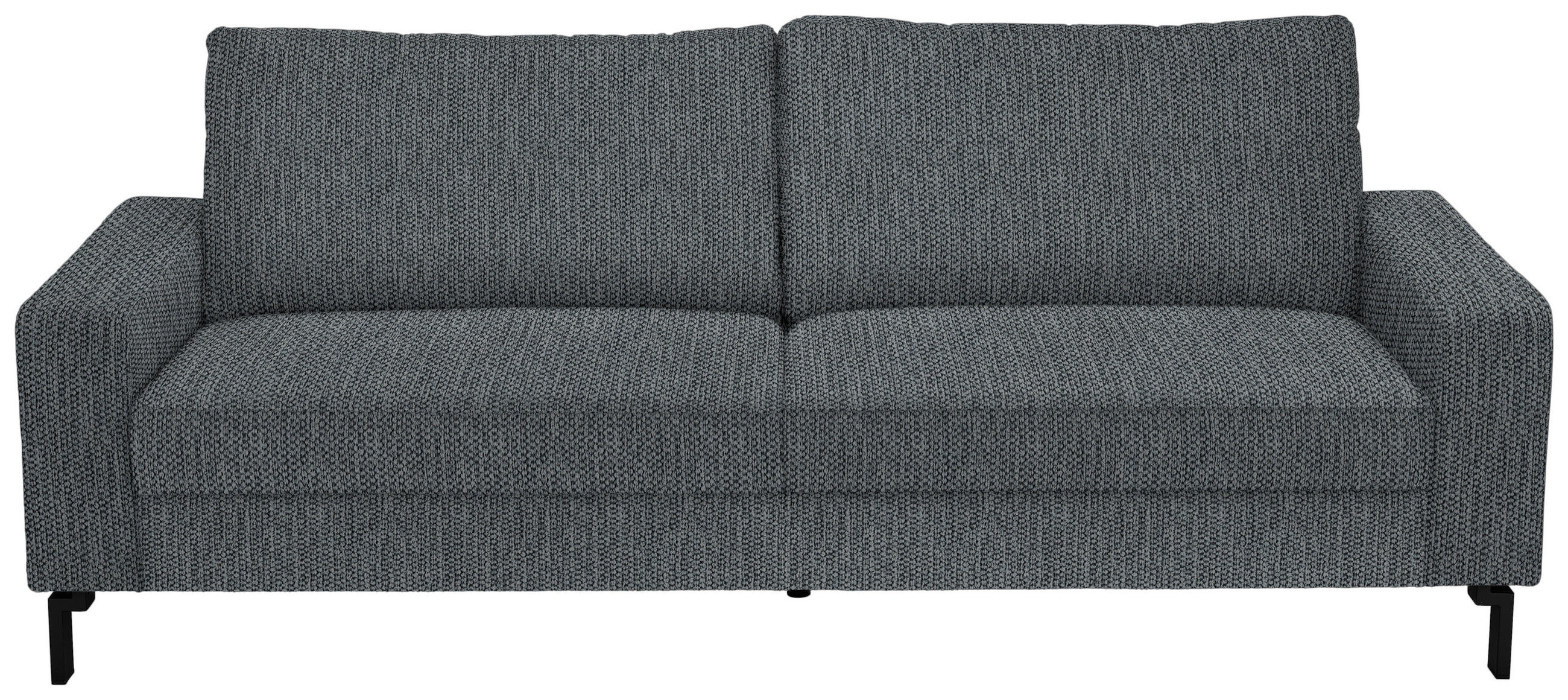 3-SITZER-SOFA in Flachgewebe Anthrazit  - Anthrazit/Schwarz, Design, Textil/Metall (218/86/97cm) - Hom`in