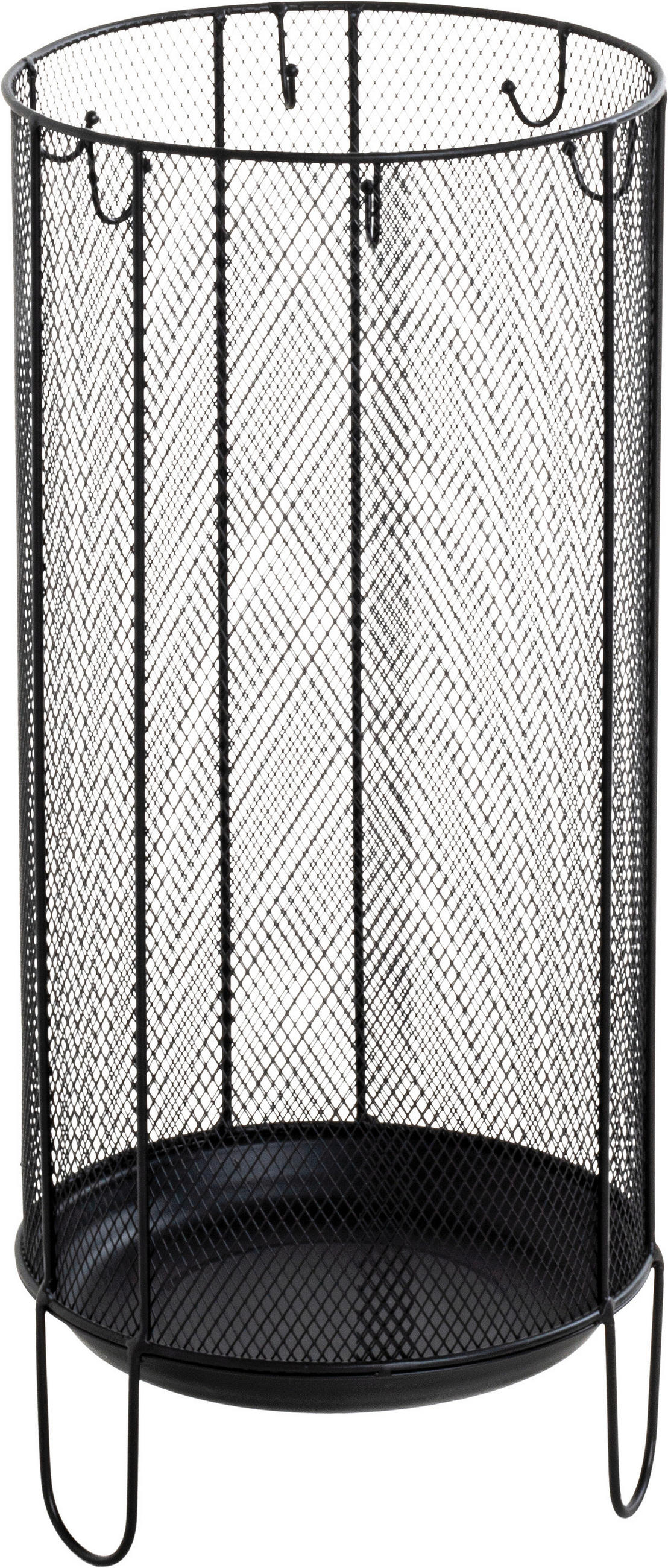 SCHIRMSTÄNDER - Schwarz, Design, Metall (26/48/26cm)