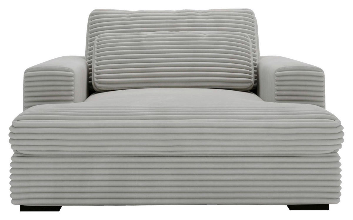 XXL-SESSEL - Mintgrau/Schwarz, MODERN, Kunststoff/Textil (122/80/159cm) - Lomoco