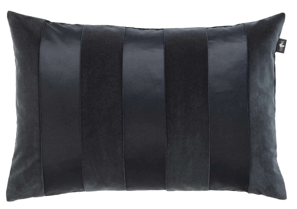 KISSENHÜLLE Marcel.Remus.Design- Valdemossa schwarz 40/60 cm  - Schwarz, Design, Textil (40/60cm) - Marcel Remus