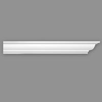 ZIERLEISTE 200/4,5/4,5 cm Weiß Kunststoff  - Weiß, Design, Kunststoff (200/4,5/4,5cm)