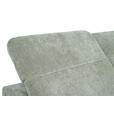 ECKSOFA Mintgrün Chenille Kopfteilverstellung, Sitztiefenverstellung  - Schwarz/Mintgrün, Design, Textil/Metall (307/243cm) - Xora