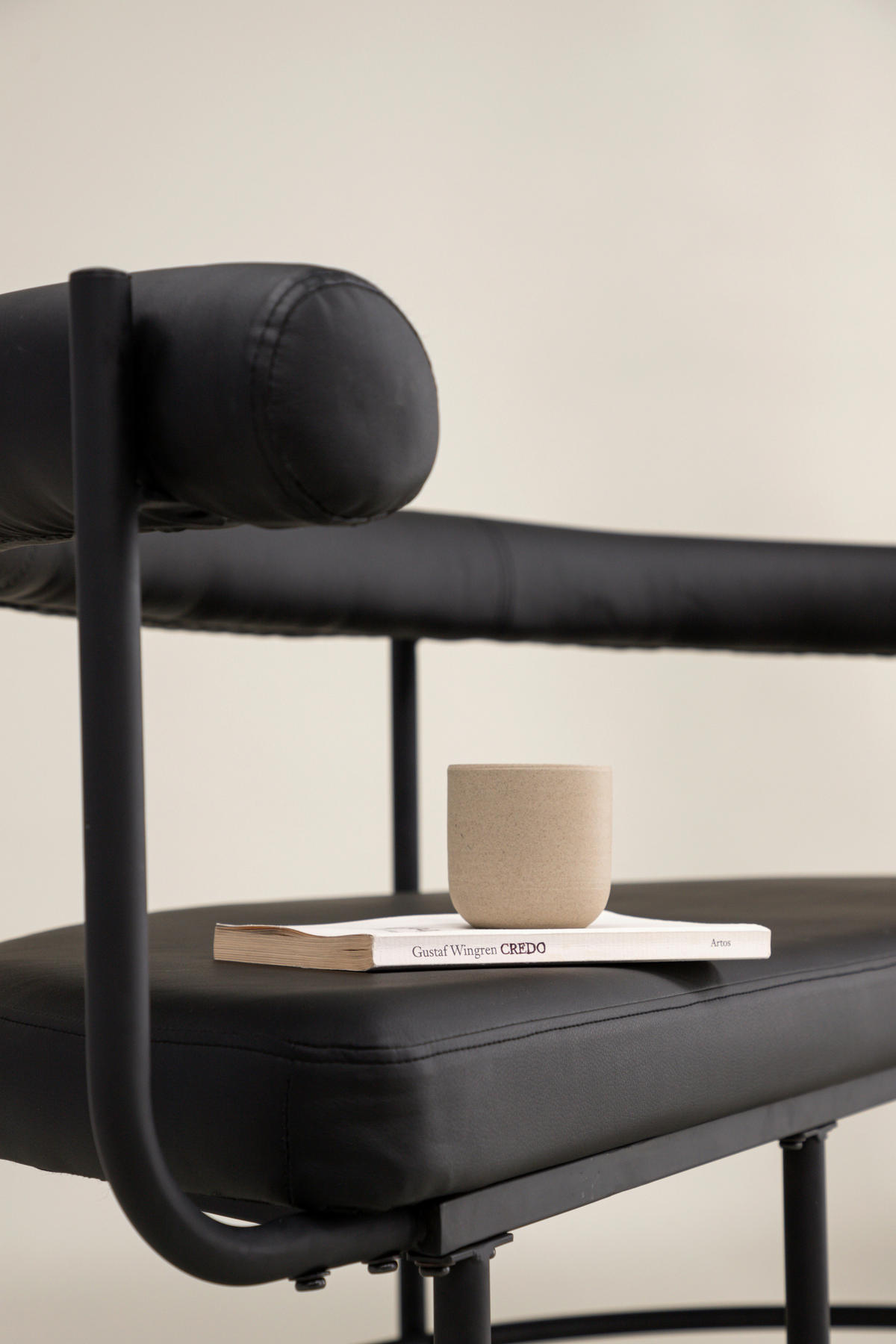 Sittbänk stål  - svart, Design, metall/plast (165/75/51cm) - Lomoco
