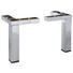 FUßSET - Chromfarben, Design, Metall (1,5/30/8cm) - Sadena FUßSET - Chromfarben, Design, Metall (1,5/30/8cm) - Sadena