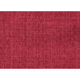 ECKSOFA in Flachgewebe, Leinenoptik Rot  - Rot/Schwarz, Design, Textil/Metall (247/208cm) - Xora