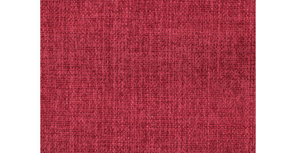 ECKSOFA in Flachgewebe, Leinenoptik Rot  - Rot/Schwarz, Design, Textil/Metall (247/208cm) - Xora