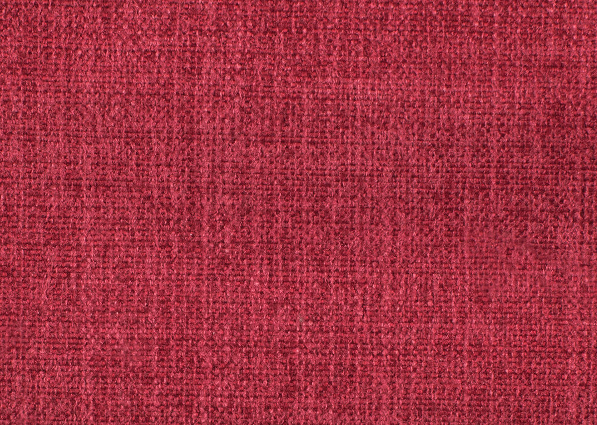 ECKSOFA in Flachgewebe, Leinenoptik Rot  - Rot/Schwarz, Design, Textil/Metall (242/170cm) - Xora