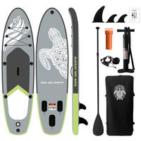 STAND-UP PADDLE BOARD TURTLE 2 SAVE OUR OCEAN  - Weiß/Grau, KONVENTIONELL, Kunststoff (290/75/15cm) - Atrigo