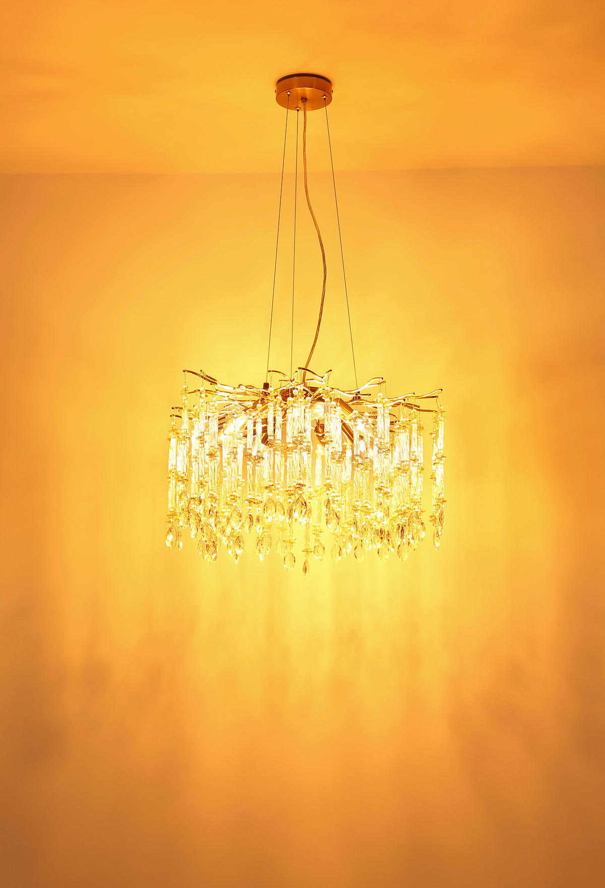 HÄNGELEUCHTE 60/120 cm  - Klar/Transparent, Design, Glas/Kunststoff (60/120cm) - Globo