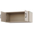 AUFSATZSCHRANK 106/43/54 cm   - Kaschmir/Schwarz, Basics, Holzwerkstoff/Metall (106/43/54cm) - Xora
