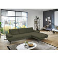 ECKSOFA in Echtleder Grün  310/180 cm  - Schwarz/Grün, Design, Leder/Metall (310/180cm) - Dieter Knoll