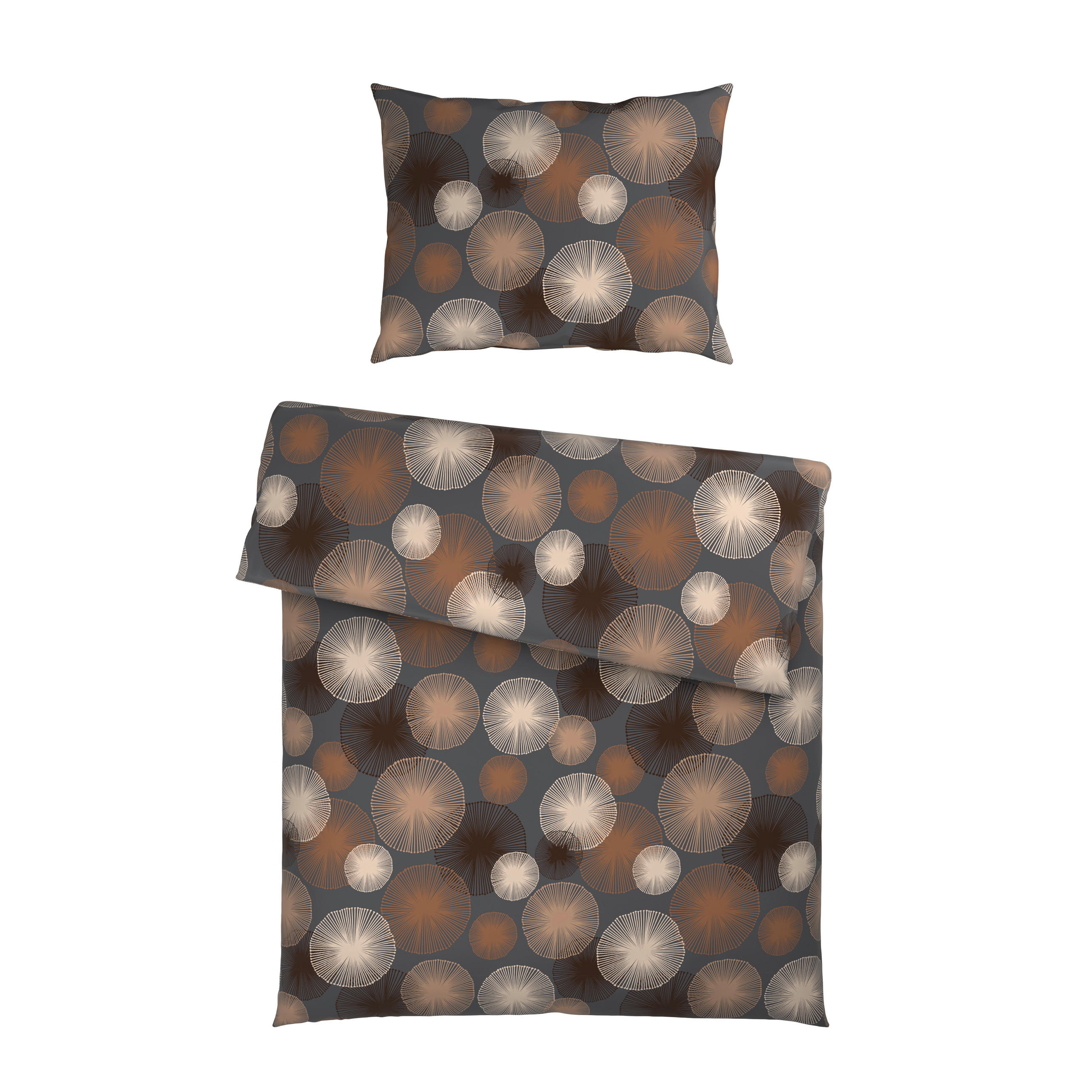 BETTWÄSCHE Satin 140/200 cm  - Grau, Textil (140/200cm) - Esposa