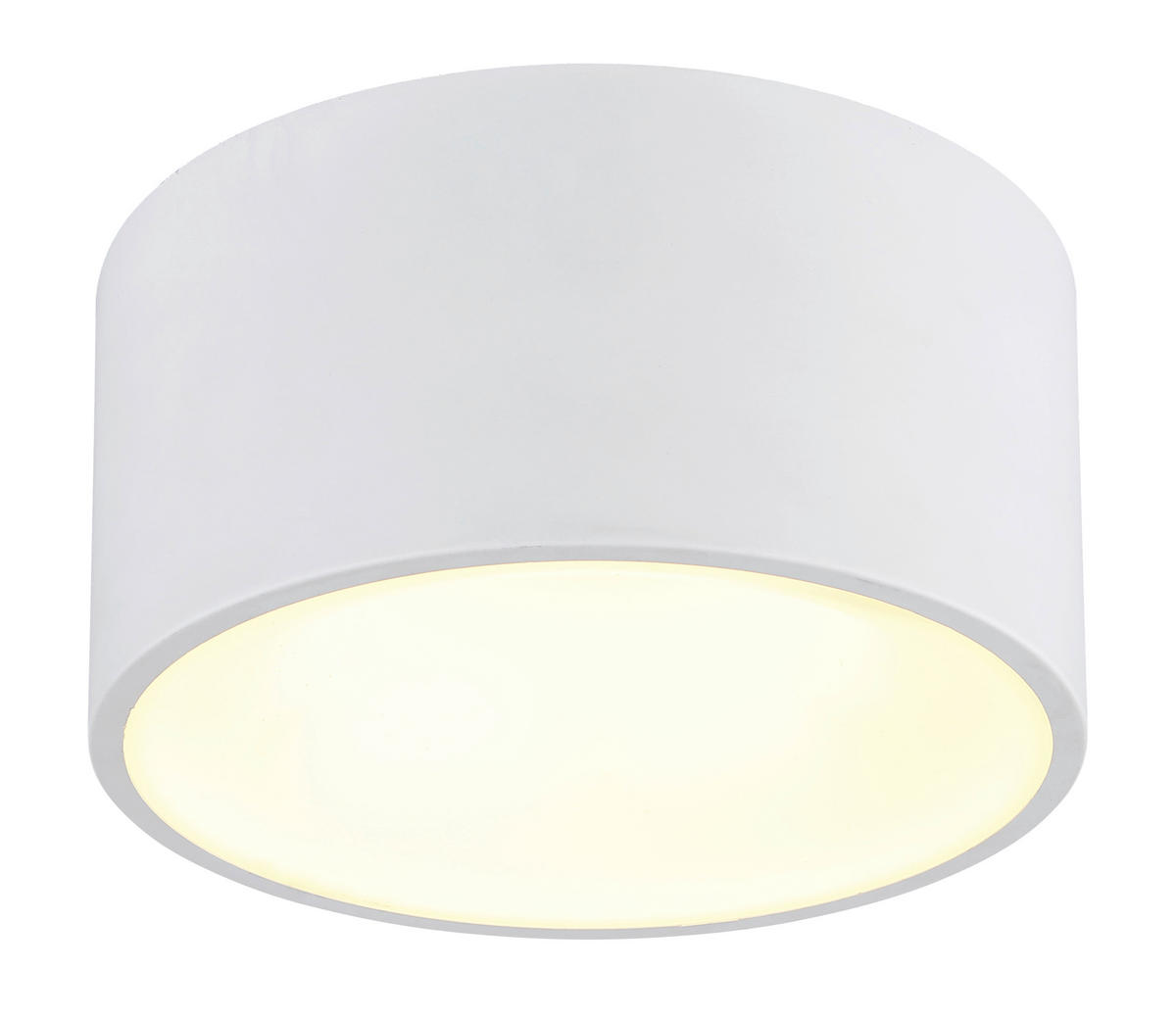 LED-DECKENLEUCHTE RAYMOND 15/7,5 cm   - Opal/Weiß, Basics, Kunststoff/Metall (15/7,5cm)