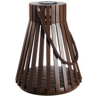 SOLARLEUCHTE 32.2/38.4 cm   - Dunkelbraun, Trend, Holz (32.2/38.4cm) - Ambia Home