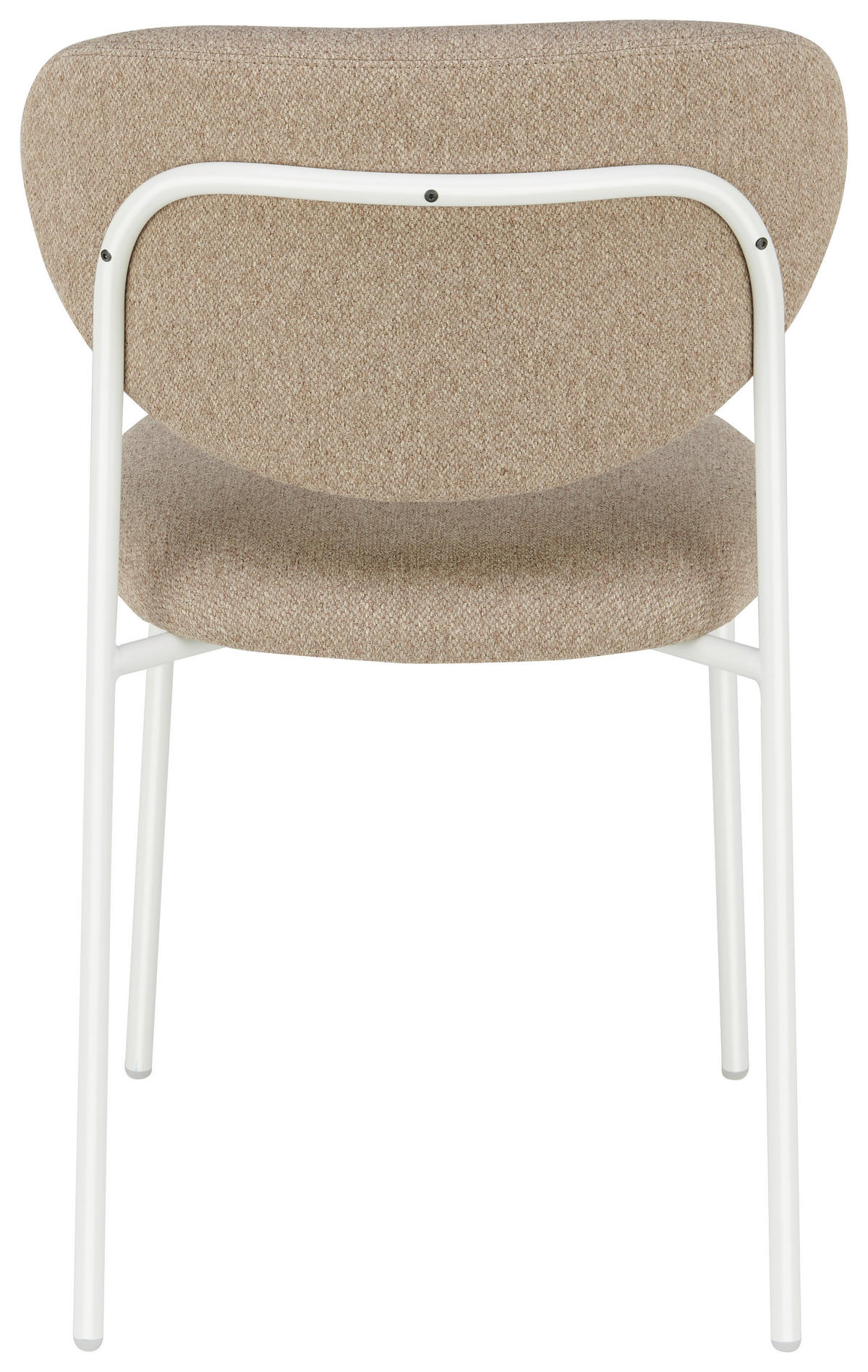 STUHL Struktur Weiß, Graubraun  - Graubraun/Weiß, Design, Textil/Metall (50/80,5/54cm) - Lomoco