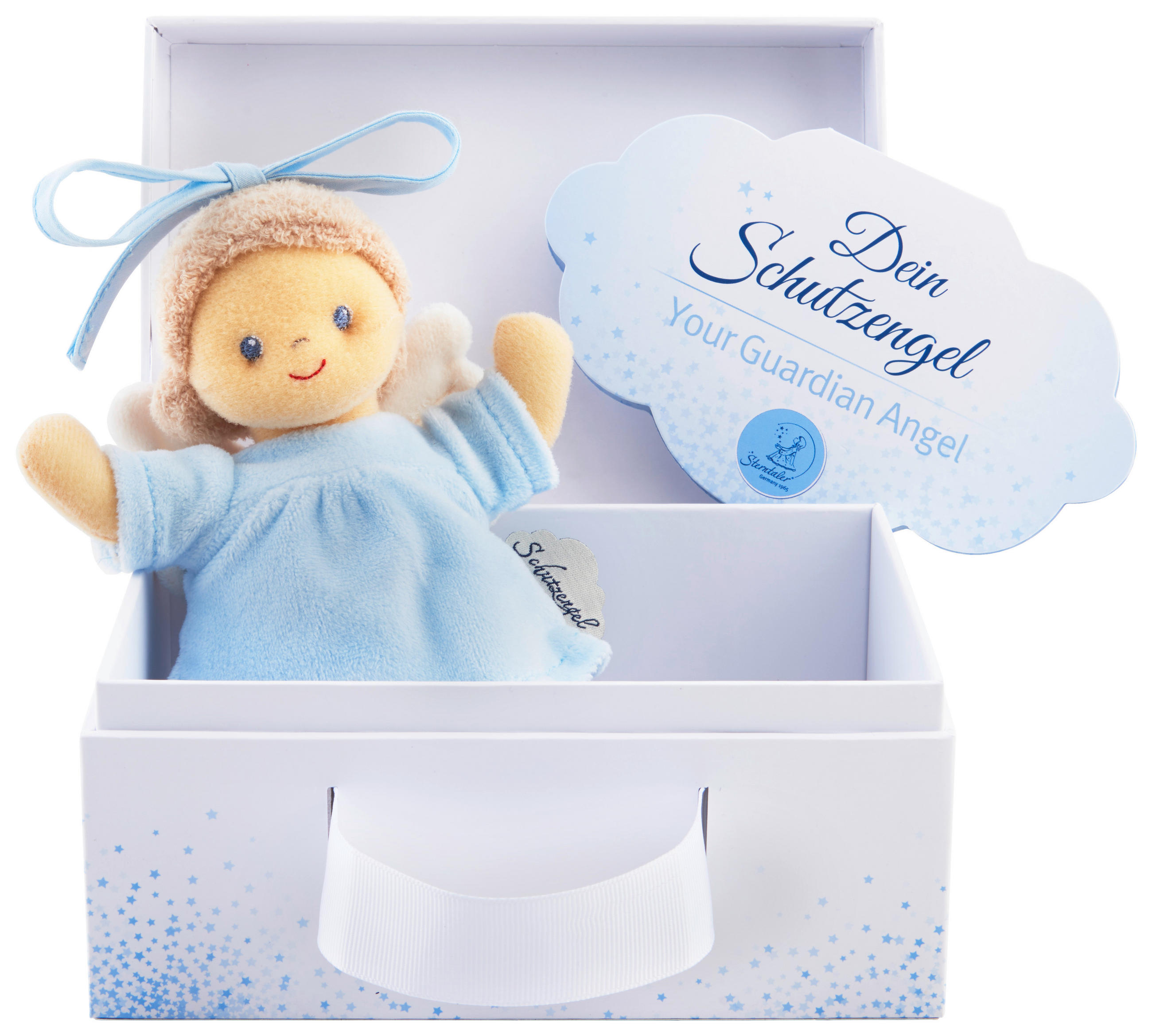 Sterntaler Spieluhr Blau 14x17x8 cm