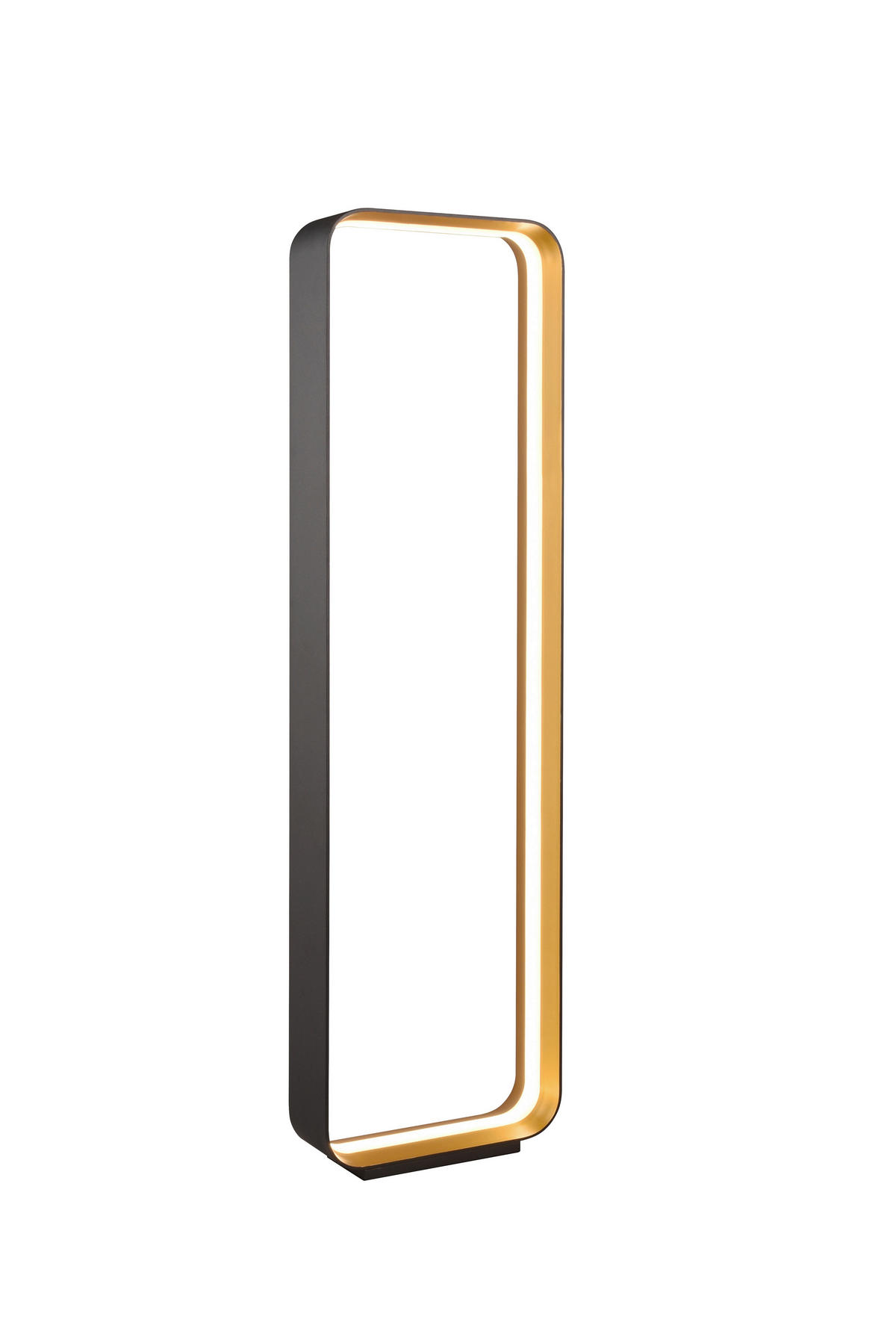 LED-STEHLEUCHTE 30/10/109 cm  - Goldfarben/Schwarz, Design, Metall (30/10/109cm) - Cinque