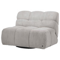 SESSEL in Cord Grau  - Schwarz/Grau, KONVENTIONELL, Textil/Metall (105/78/90cm) - Tom Tailor