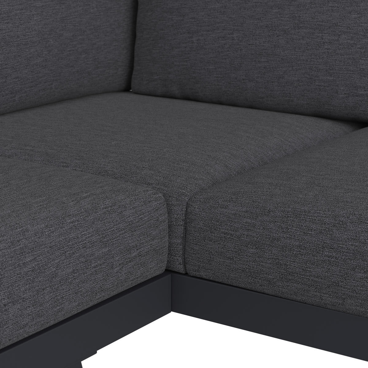 Set Mobilier De Grădină  - antracit/gri, Modern, metal (195/72/74,5cm) - Ambia Garden