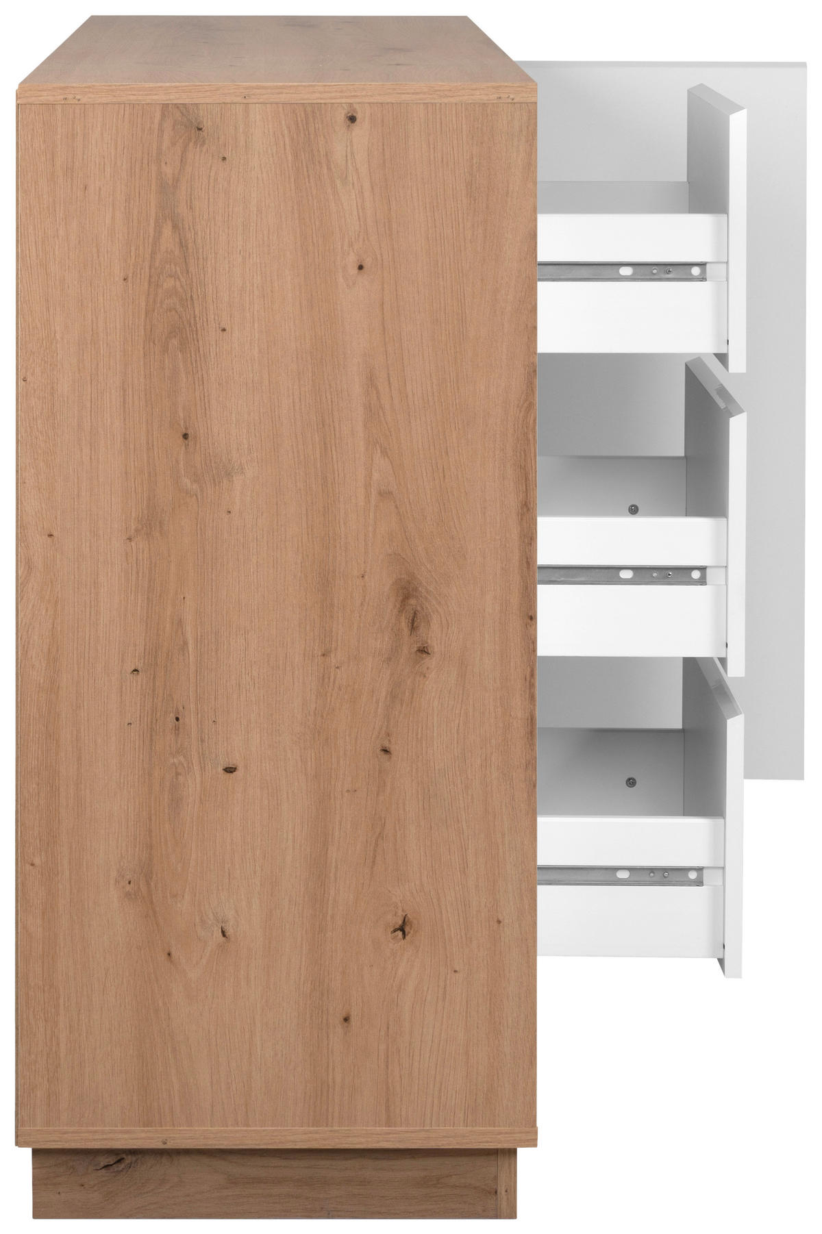 KOMODA   117/88/40 cm   hrast Artisan  - hrast Artisan, Trend, drvni materijal (117/88/40cm)