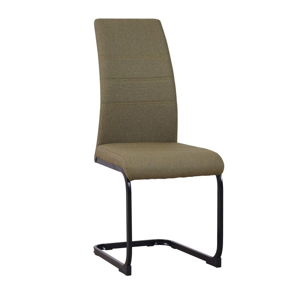 STOL, kovina, tekstil zelena  - črna/zelena, Moderno, kovina/tekstil (42/99/56cm) - Ti'me