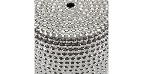 BEISTELLTISCH 33/33/45 cm Silberfarben  - Silberfarben, Design, Keramik (33/33/45cm) - Landscape