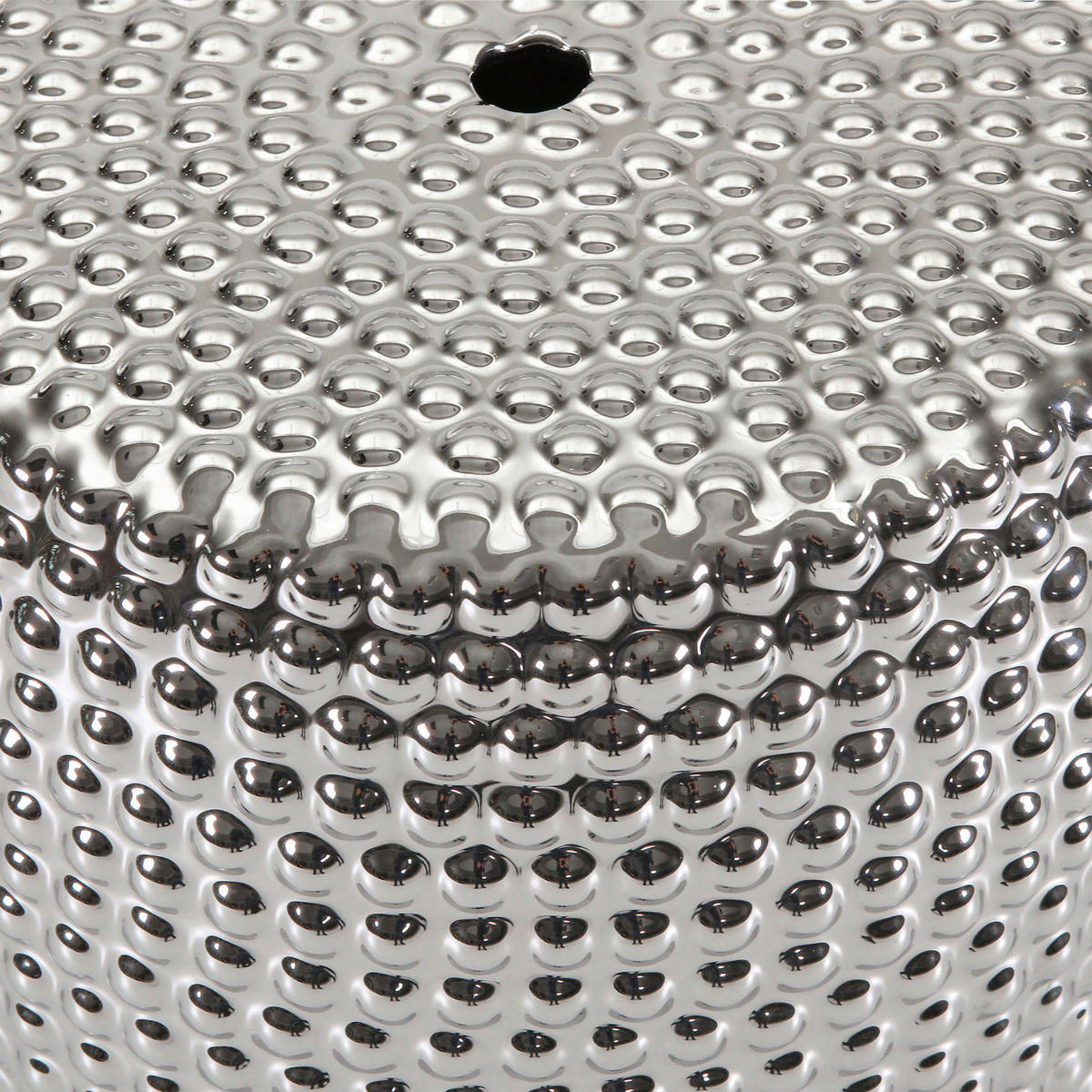 BEISTELLTISCH 33/33/45 cm Silberfarben  - Silberfarben, Design, Keramik (33/33/45cm) - Landscape