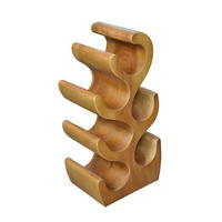 WEINREGAL  - Naturfarben, MODERN, Holz (28/50/19cm) - MID.YOU