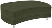 HOCKER Chenille Olivgrün  - Silberfarben/Olivgrün, Design, Kunststoff/Textil (142/46/100cm) - Carryhome