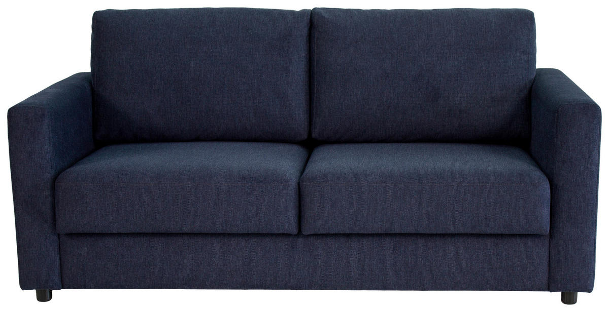 KANAPÉÁGY textil sötétkék  - sötétkék/fekete, Konventionell, textil (178/85/90cm) - Xora