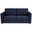 SCHLAFSOFA Webstoff Dunkelblau  - Schwarz/Dunkelblau, KONVENTIONELL, Textil (178/85/90cm) - Xora