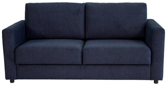 SCHLAFSOFA Webstoff Dunkelblau  - Schwarz/Dunkelblau, KONVENTIONELL, Textil (178/85/90cm) - Xora