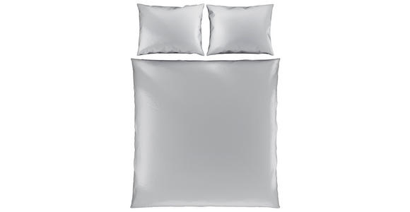BETTWÄSCHE TANJA Satin 200/200 cm - Silberfarben, Basics, Textil (200/200cm) - Novel