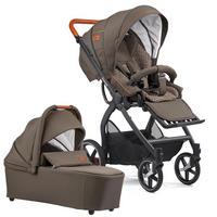 KINDERWAGENSET FX4 Classic  - Cognac/Schwarz, Basics, Leder/Textil (57/129/100cm) - Gesslein