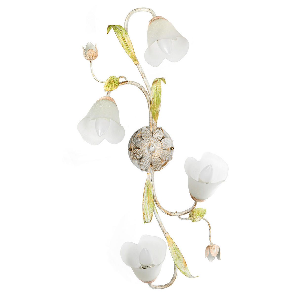 DECKENLEUCHTE 35/20/73 cm   - Pink/Weiß, KONVENTIONELL, Glas/Metall (35/20/73cm)