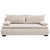 SCHLAFSOFA in Webstoff, Plüsch Naturfarben  - Schwarz/Naturfarben, Konventionell, Textil (203/72-96/98cm) - Novel