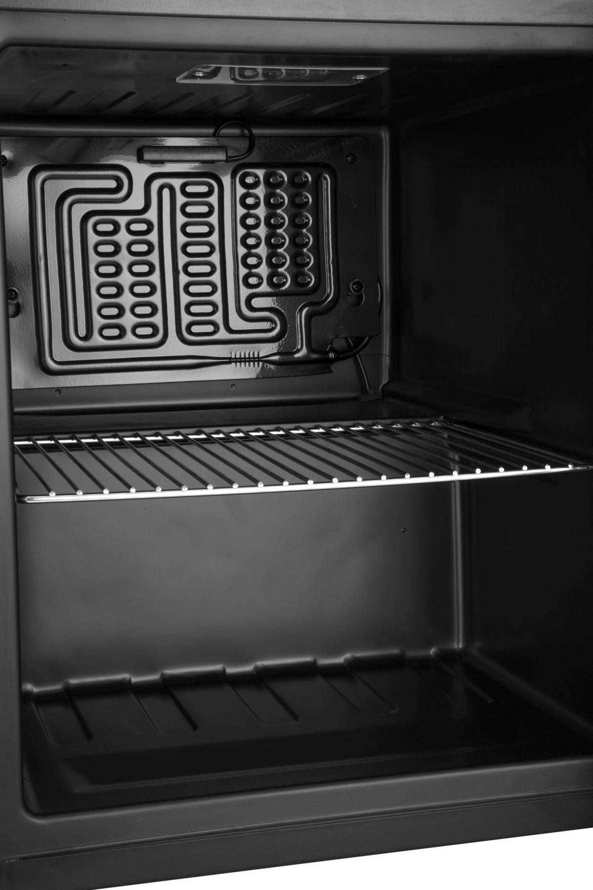 MINIKÜHLSCHRANK 44/53/47 cm BG-49  - Silberfarben/Schwarz, Basics, Glas/Metall (44/53/47cm) - Atrigo