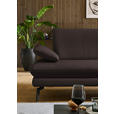 ECKSOFA in Echtleder Dunkelbraun  308/195 cm  - Dunkelbraun/Schwarz, Design, Leder/Metall (308/195cm) - Dieter Knoll
