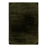 HOSSZÚ SZÁLÚ SZŐNYEG   - sötétzöld, Basics, textil (80/150/3,9cm)