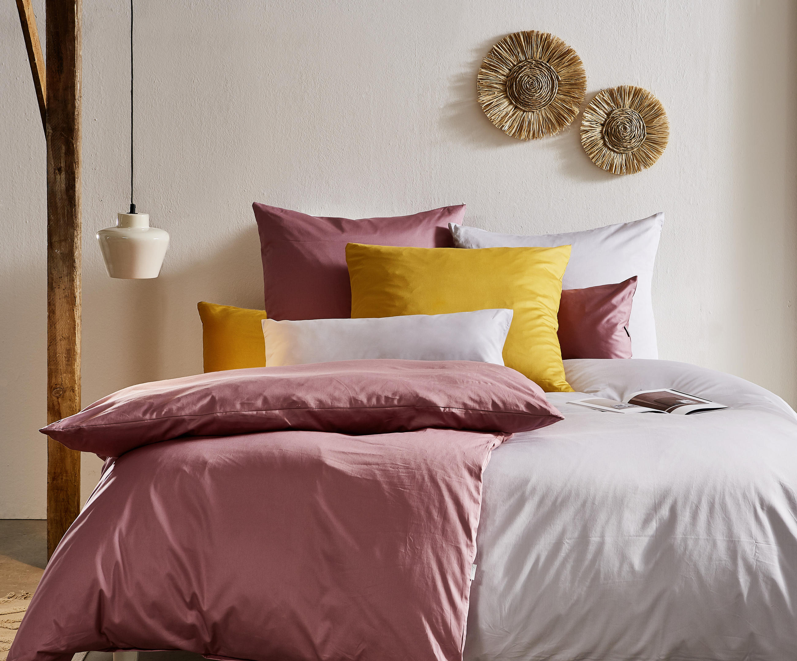 BETTWÄSCHE Satin 135/200 cm  - Pink, KONVENTIONELL, Textil (135/200cm) - Bio:Vio