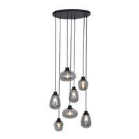PENDELLEUCHTE  50/60-350/50 cm   - Schwarz, Trend, Glas/Metall (50/60-350/50cm)