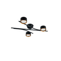 DECKENLEUCHTE Coda 61,5/46,5/11 cm   - Messingfarben/Goldfarben, Design, Metall (61,5/46,5/11cm) - Trio Leuchten